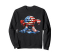 Colorful Dripping Soccer America Sweatshirt - Aesthetic Graphic Men Women - T-Shirt, Sweatshirt, Hoodie