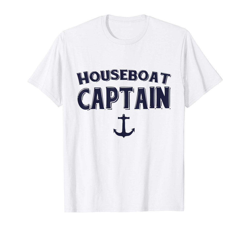 Houseboat Captain Anchor Grandpa Dad Sweatshirt - Unique Graphic for Adults - T-Shirt, Sweatshirt, Hoodie
