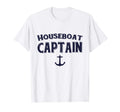 Houseboat Captain Anchor Grandpa Dad Sweatshirt - Unique Graphic for Adults - T-Shirt, Sweatshirt, Hoodie