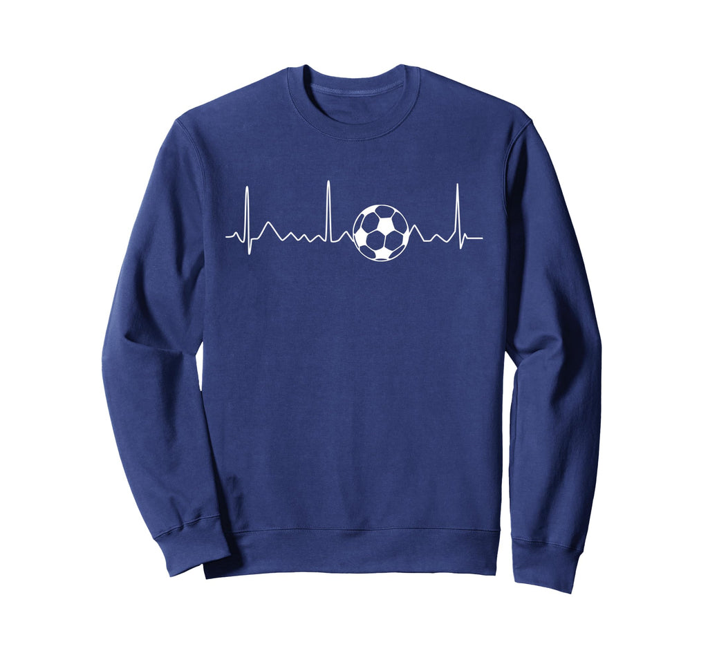 Heartbeat Soccer Lover Gift Sweatshirt - Casual Everyday Wear Unisex - T-Shirt, Sweatshirt, Hoodie