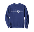 Heartbeat Soccer Lover Gift Sweatshirt - Casual Everyday Wear Unisex - T-Shirt, Sweatshirt, Hoodie
