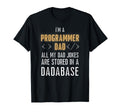 Programmer Dad Jokes Are Stored Dadabase T-Shirt - Graphic Print Men Women - T-Shirt, Sweatshirt, Hoodie