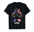 Usa Flag America Hairbun Football T-Shirt - Streetwear Style Men Women - T-Shirt, Sweatshirt, Hoodie