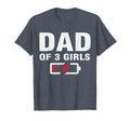 Dad 3 Fathers Day Joke Father Three T-Shirt - Graphic Print Unisex - T-Shirt, Sweatshirt, Hoodie