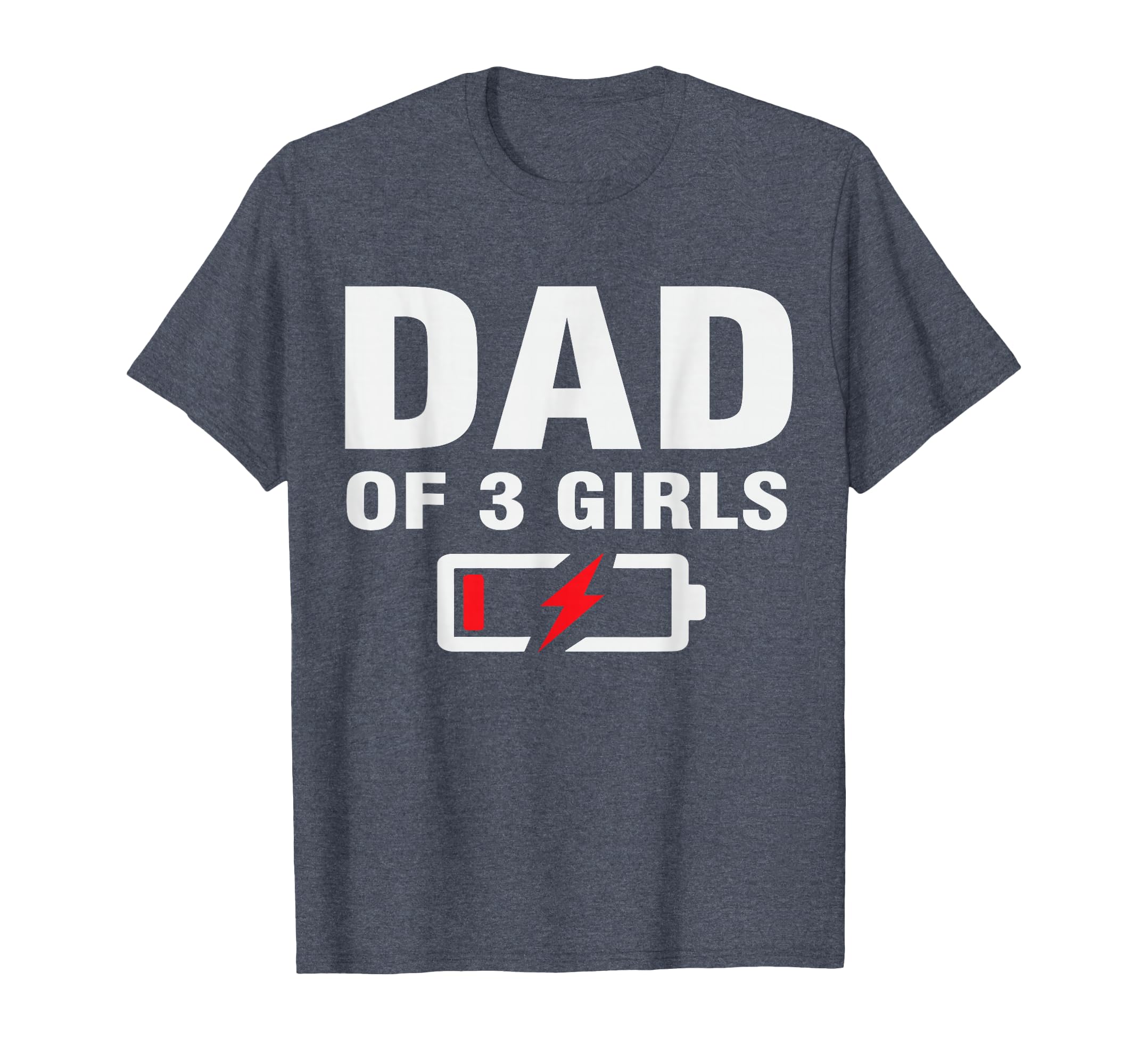 Dad 3 Fathers Day Joke Father Three T-Shirt - Graphic Print Unisex - T-Shirt, Sweatshirt, Hoodie
