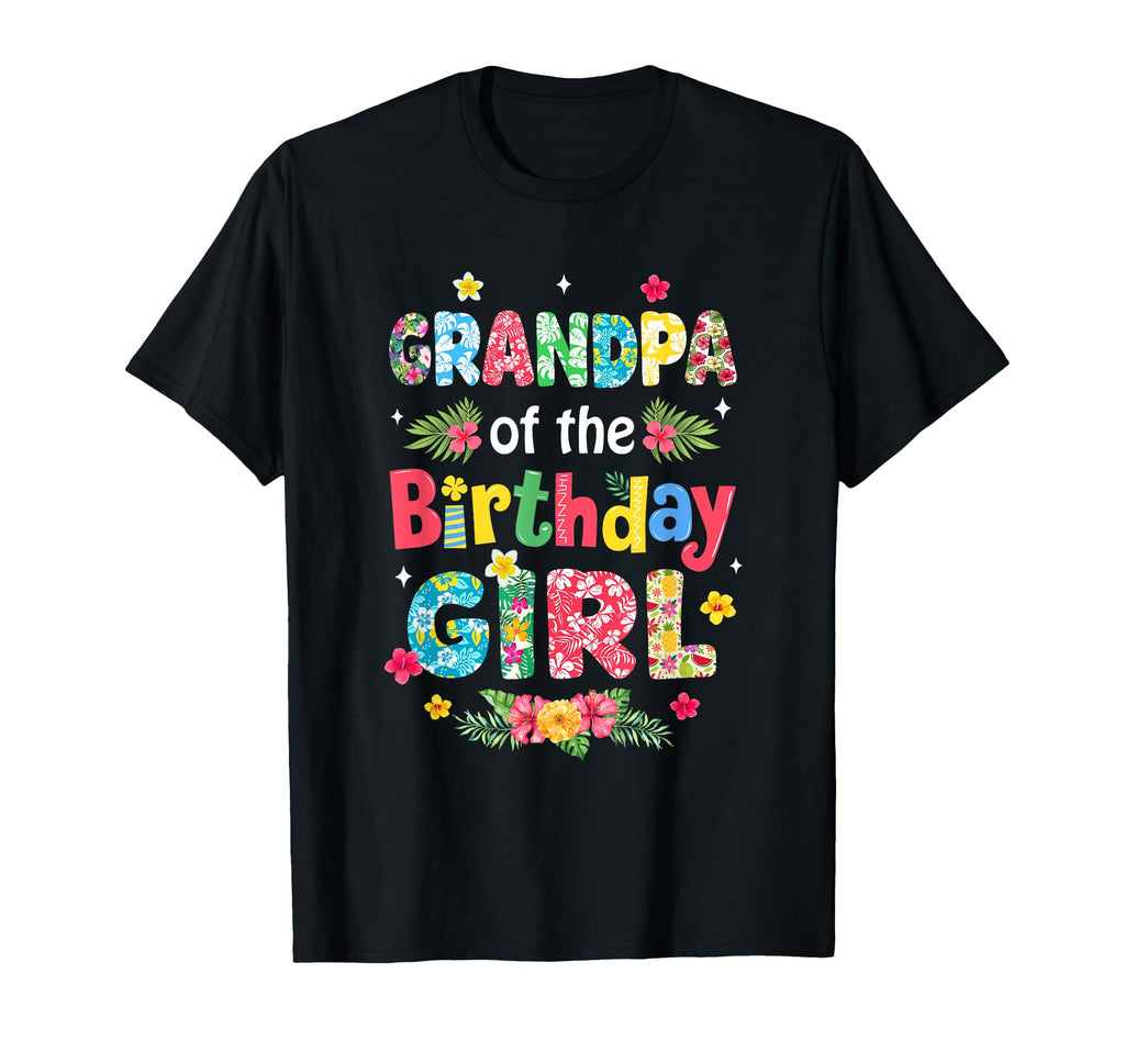Grandpa Birthday Hawaii Family Party T-Shirt - Minimalist Print Unisex - T-Shirt, Sweatshirt, Hoodie