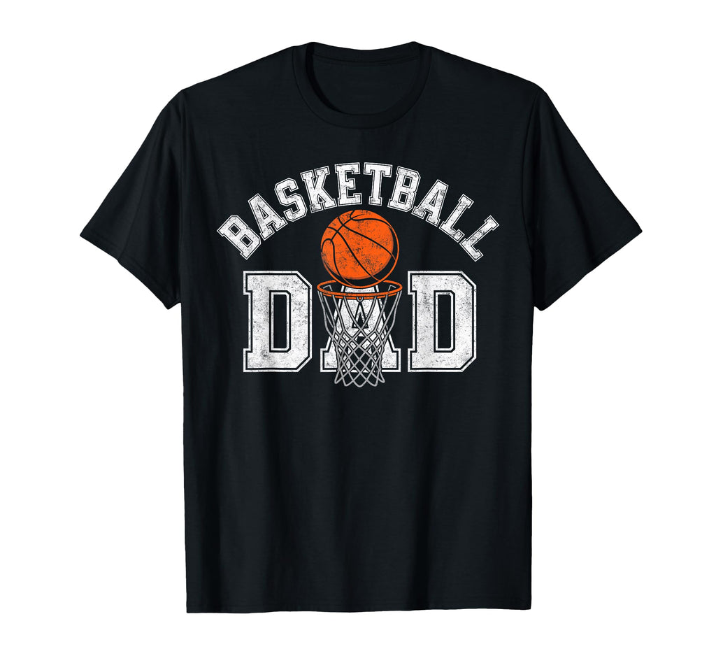 Basketball Player Dad Father Hoops T-Shirt - Minimalist Print Men Women - T-Shirt, Sweatshirt, Hoodie