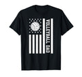 Volleyball Dad Usa American Flag T-Shirt - Minimalist Print for Adults - T-Shirt, Sweatshirt, Hoodie