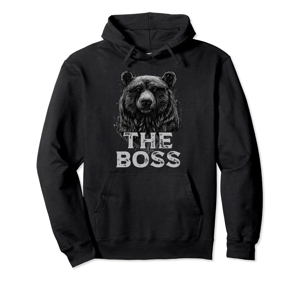 Boss Papa Bear Hoodie - Trendy Graphic Unisex - T-Shirt, Sweatshirt, Hoodie