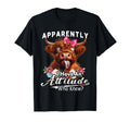 Apparently I Have Attitude Funny T-Shirt - Custom Art Print for Adults - T-Shirt, Sweatshirt, Hoodie