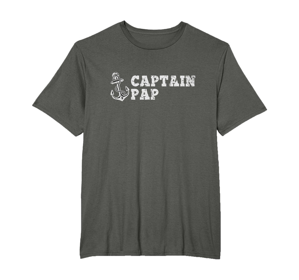 Captain Pap Sailing Boating Boat T-Shirt - Minimalist Print Men Women - T-Shirt, Sweatshirt, Hoodie