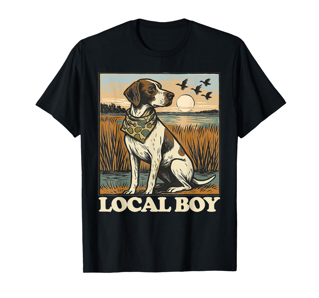 Local Gsp Pointer Hunting Dog Marsh T-Shirt - Aesthetic Graphic Unisex - T-Shirt, Sweatshirt, Hoodie