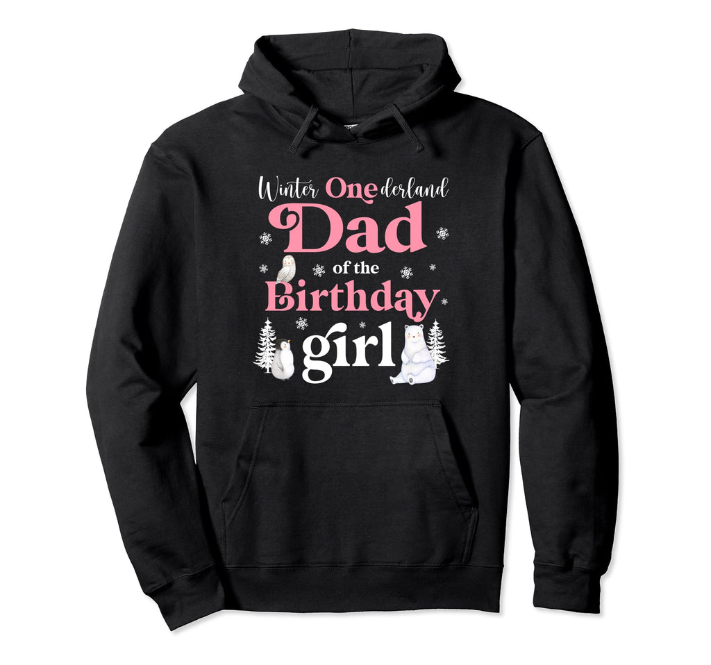 Dad Birthday Winter Onederland Family Hoodie - Minimalist Print Men Women - T-Shirt, Sweatshirt, Hoodie