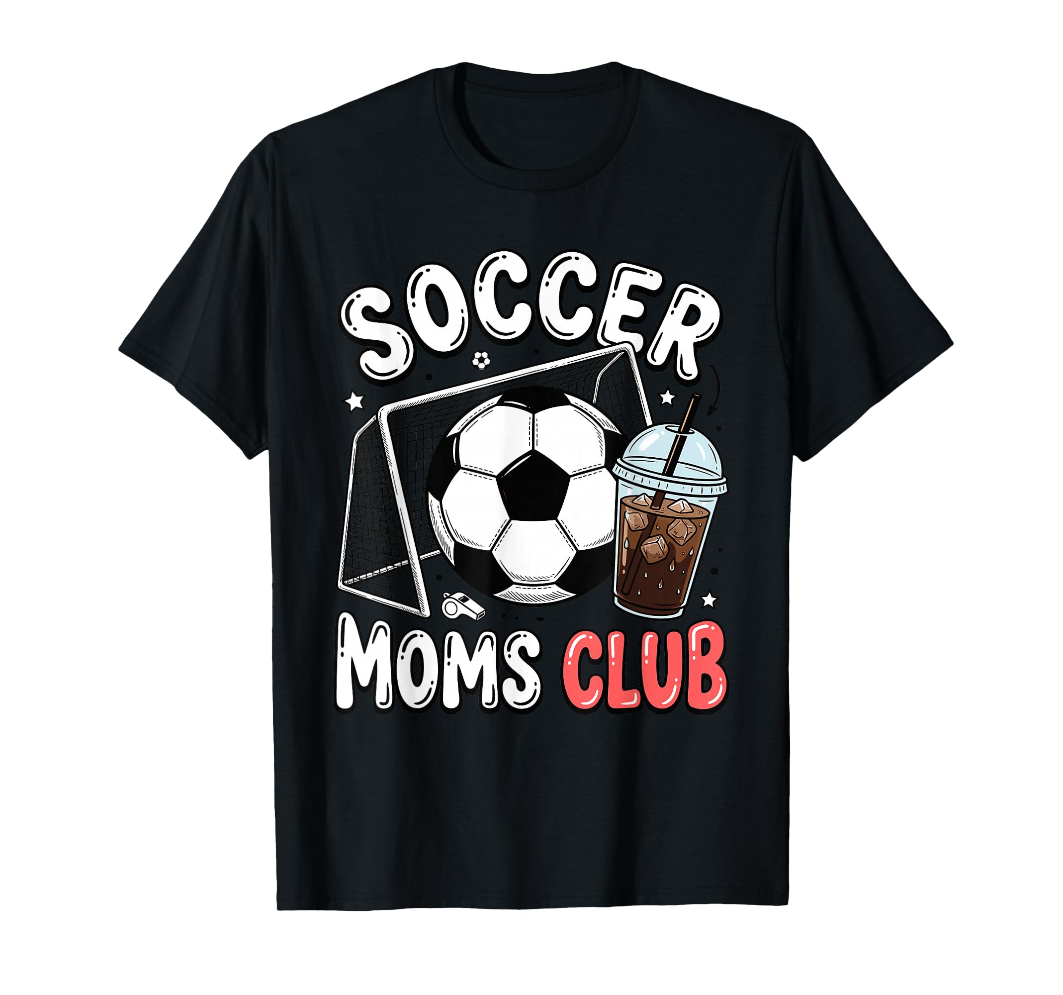 Soccer Moms Club Trendy Gameday T-Shirt - Fun Novelty Design Men Women - T-Shirt, Sweatshirt, Hoodie