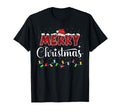 Merry Lights Red Santa Hat Family T-Shirt - Casual Everyday Wear for Adults - T-Shirt, Sweatshirt, Hoodie