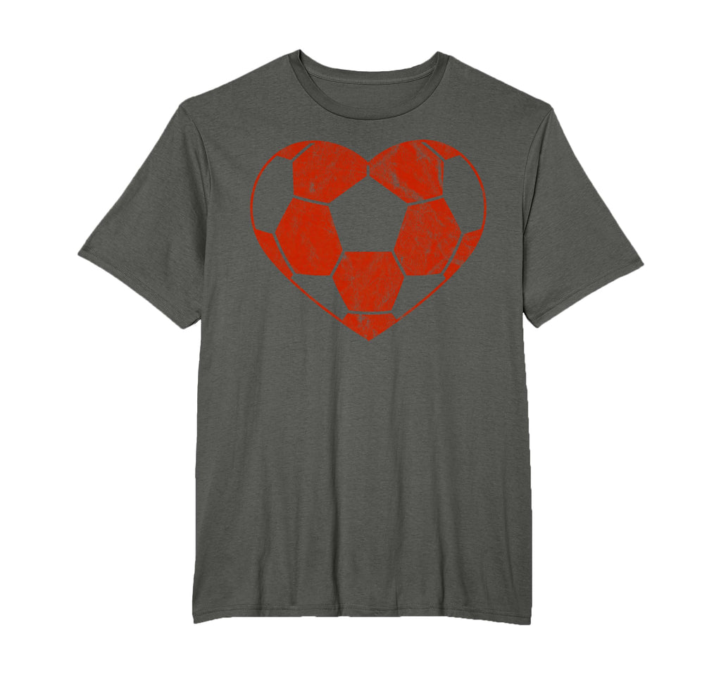 Football Heart Gift Soccer Player T-Shirt - Minimalist Print Unisex - T-Shirt, Sweatshirt, Hoodie
