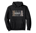 Nana Leopard Grandma Hoodie - Aesthetic Graphic for Adults - T-Shirt, Sweatshirt, Hoodie
