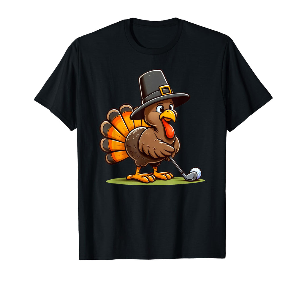 Turkey Golf Thanksgiving Golfer T-Shirt - Aesthetic Graphic for Adults - T-Shirt, Sweatshirt, Hoodie