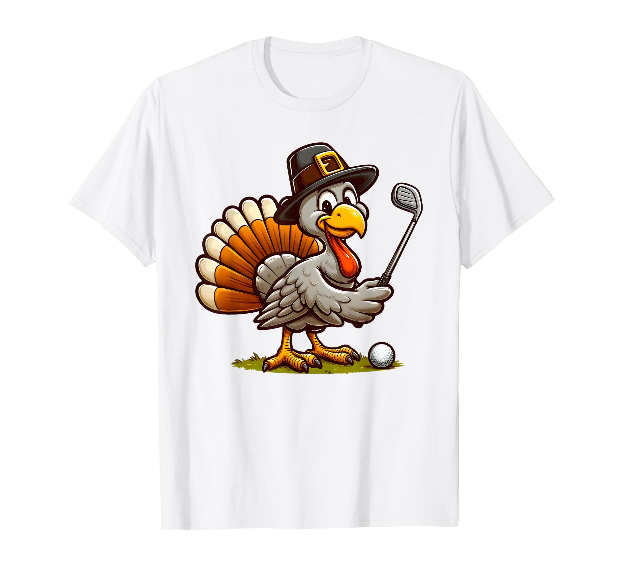 Turkey Golf Thanksgiving Golfer Turkey T-Shirt - Trendy Graphic Men Women - T-Shirt, Sweatshirt, Hoodie