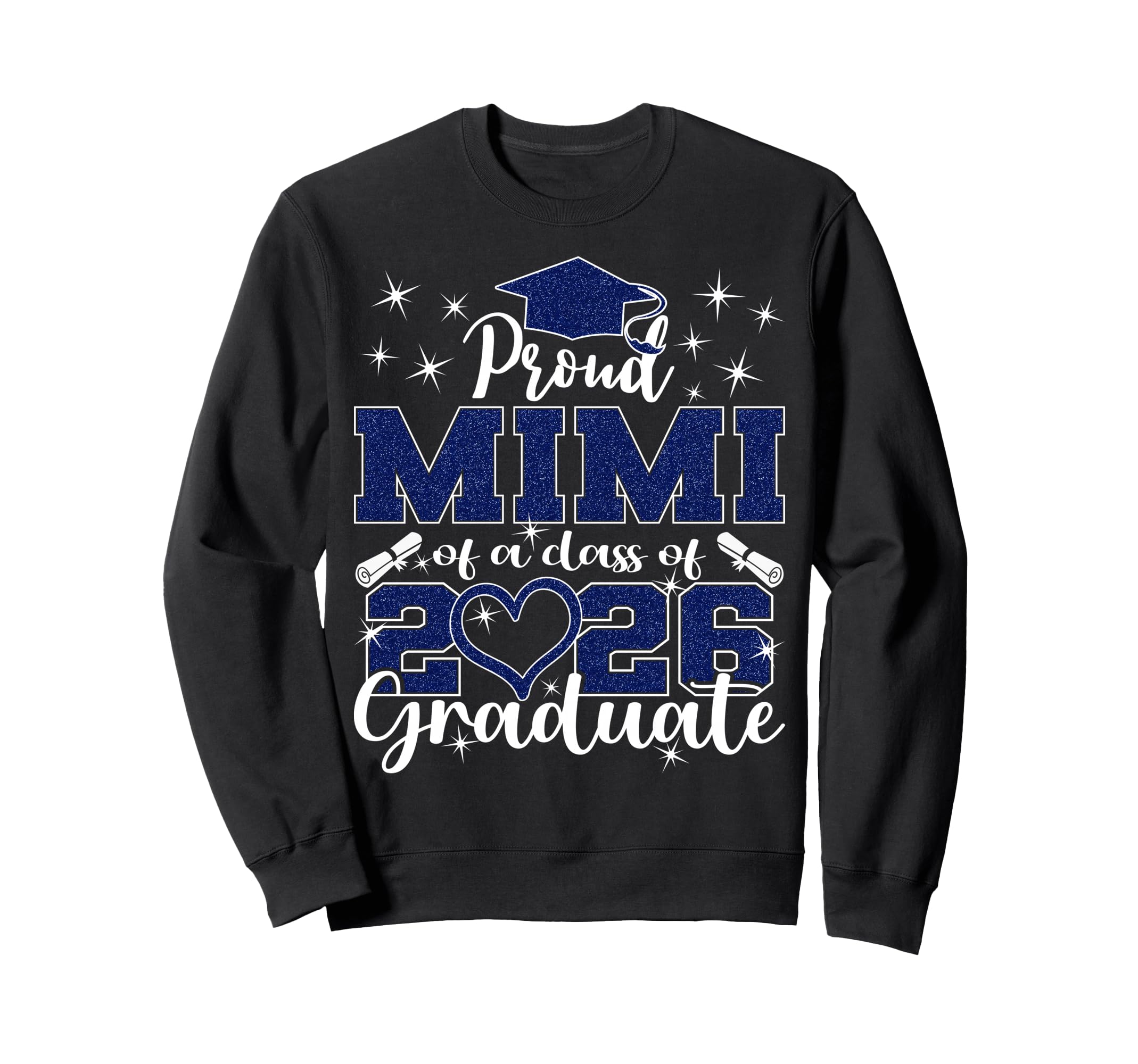 Super Proud Mimi 2026 Graduate Senior Sweatshirt - Unique Graphic Unisex - T-Shirt, Sweatshirt, Hoodie