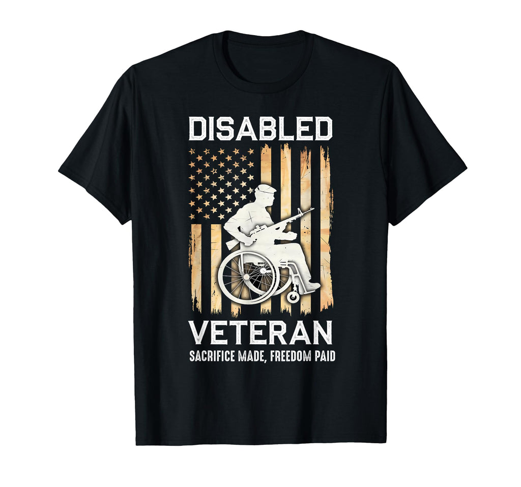 Disabled Veteran Dad Grandpa Veteran T-Shirt - Minimalist Print for Adults - T-Shirt, Sweatshirt, Hoodie