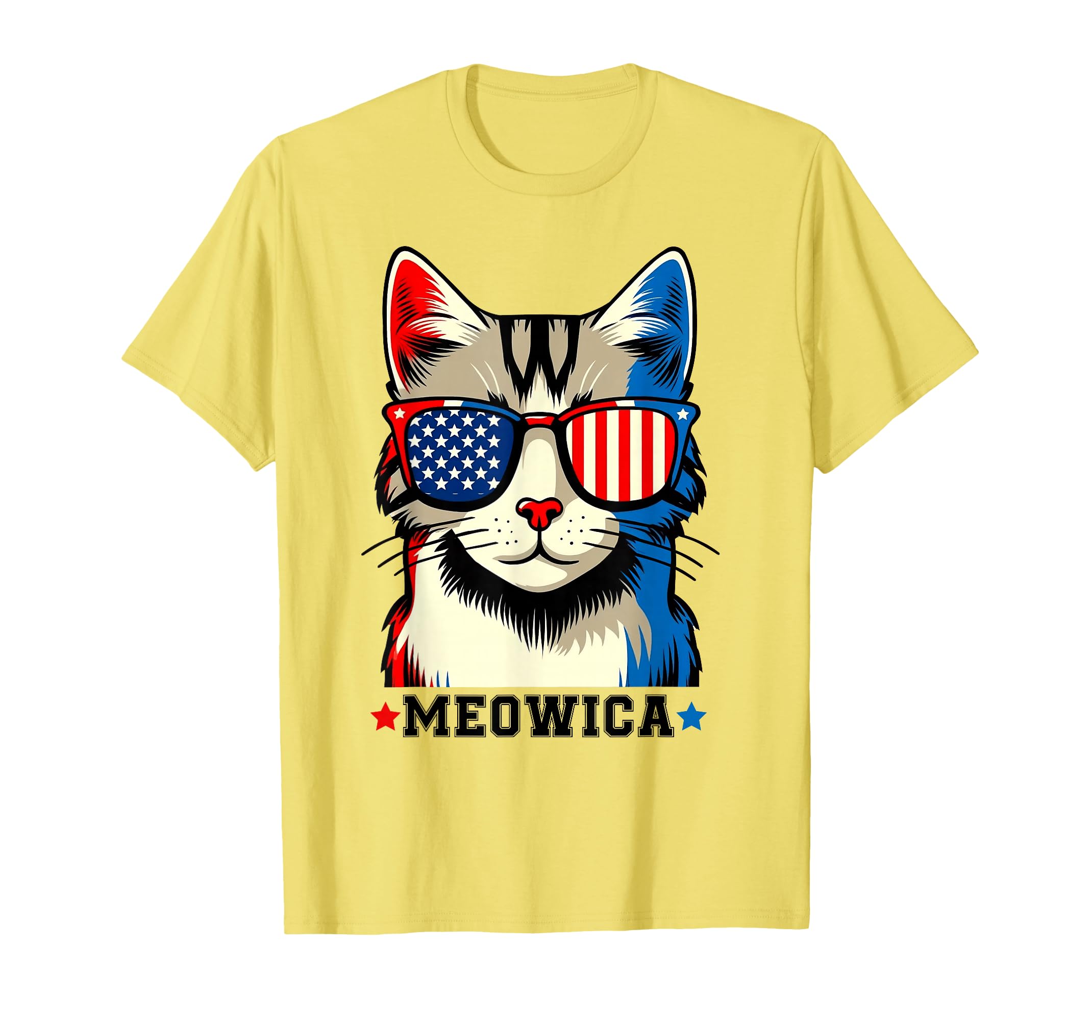 Cat 4Th July Usa Flag Meowica T-Shirt - Streetwear Style Men Women - T-Shirt, Sweatshirt, Hoodie