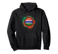 Proud Heritage Gambia Flag Soccer Ball Hoodie - Streetwear Style Men Women - T-Shirt, Sweatshirt, Hoodie