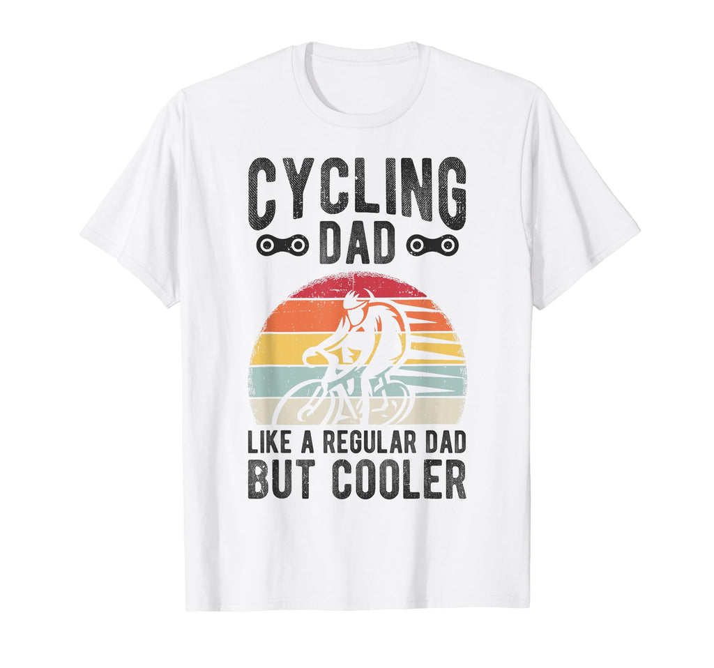 Cycling Dad Like Regular Dad But Cooler T-Shirt - Graphic Print Unisex - T-Shirt, Sweatshirt, Hoodie
