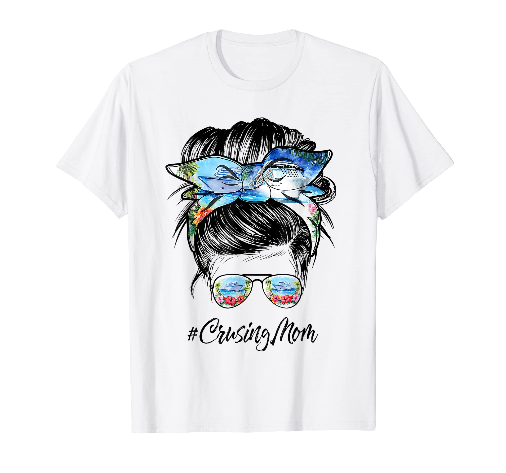 Cruising Life Cruise Messy Bun T-Shirt - Aesthetic Graphic Unisex - T-Shirt, Sweatshirt, Hoodie