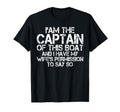 Funny Boat Captain Wife Permission Sea T-Shirt - Unique Graphic for Adults - T-Shirt, Sweatshirt, Hoodie