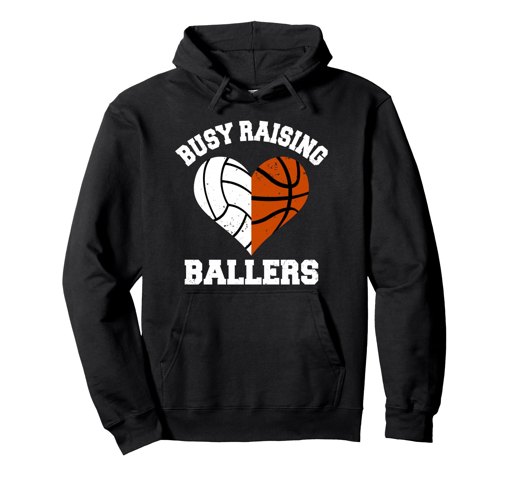 Busy Raising Ballers Volleyball Hoodie - Fun Novelty Design Men Women - T-Shirt, Sweatshirt, Hoodie