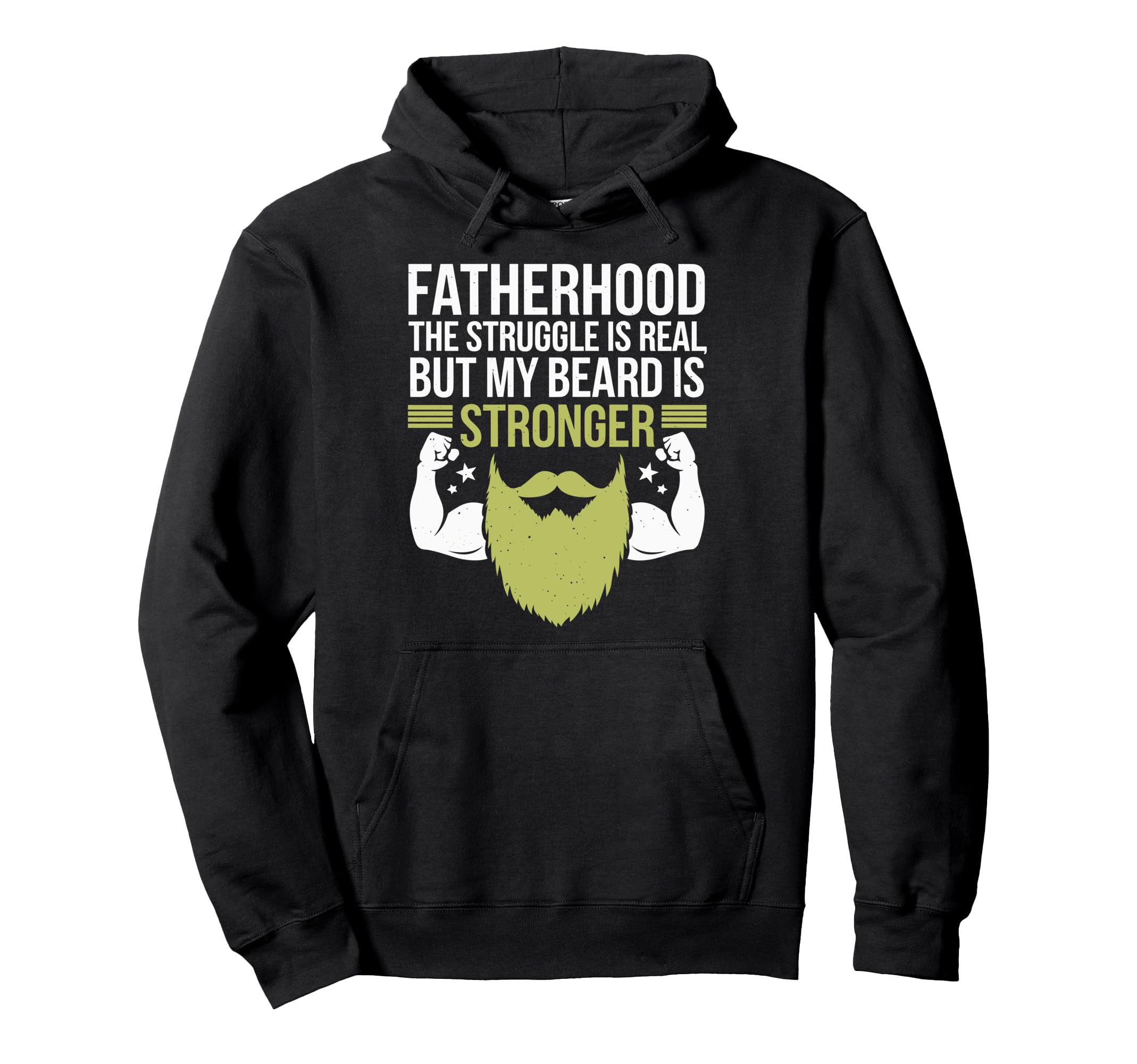Proud Bearded Father Dad And Beard Hoodie - Casual Everyday Wear Unisex - T-Shirt, Sweatshirt, Hoodie