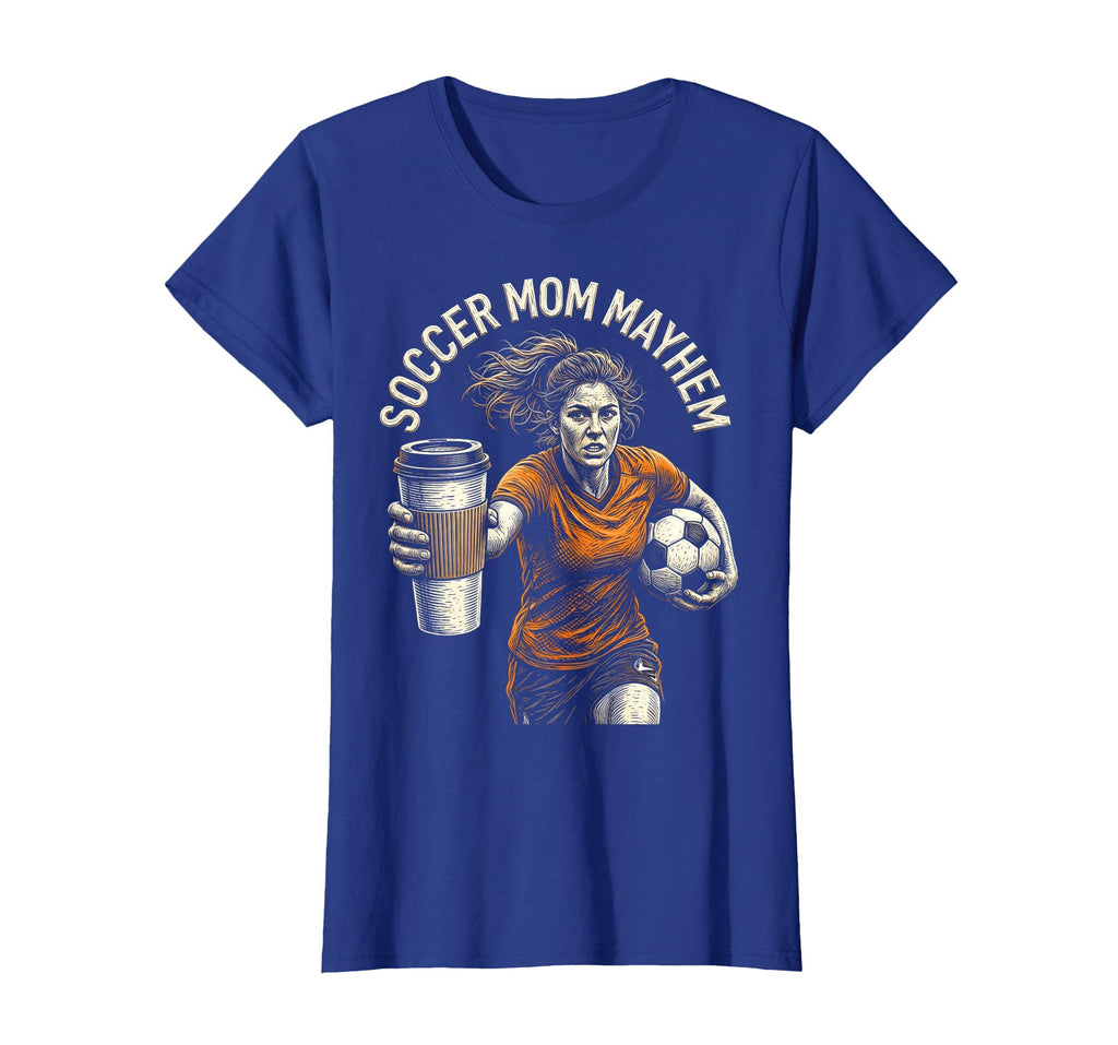Soccer Mom Mayhem Funny Sports Parent T-Shirt - Unique Graphic for Adults - T-Shirt, Sweatshirt, Hoodie