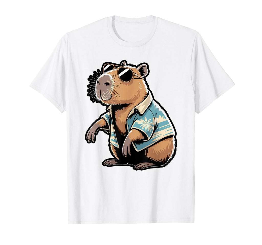 Capybara Soccer Fan Cartoon Illustration T-Shirt - Novelty Apparel Unisex - T-Shirt, Sweatshirt, Hoodie
