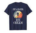 Just Grandpa Who Loves Ice Cream T-Shirt - Casual Everyday Wear Men Women - T-Shirt, Sweatshirt, Hoodie