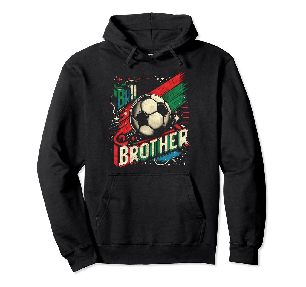 Soccer Brother Family Matching Team Hoodie - Custom Art Print for Adults - T-Shirt, Sweatshirt, Hoodie