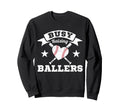 Busy Raising Ballers Baseball Heart Sweatshirt - Trendy Graphic Men Women - T-Shirt, Sweatshirt, Hoodie