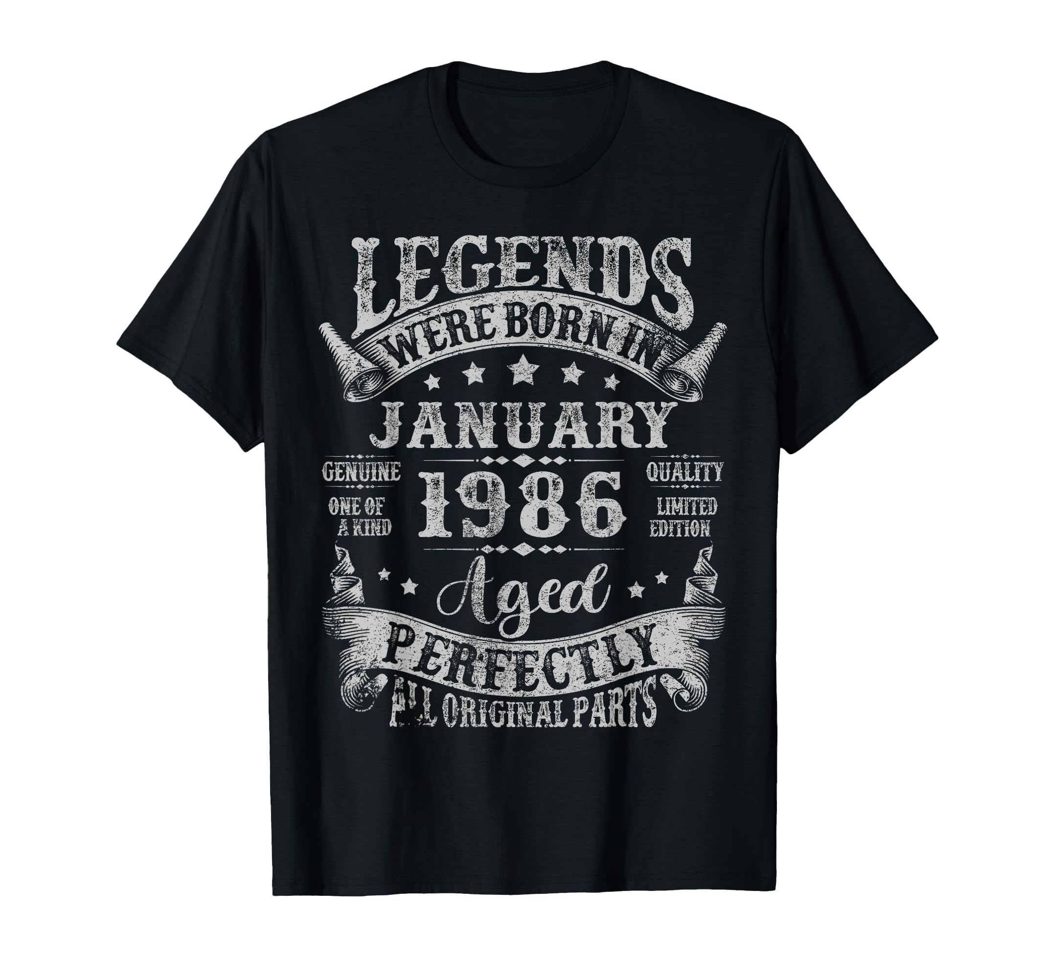 Legend Since January 1986 40 Years T-Shirt - Casual Everyday Wear Unisex - T-Shirt, Sweatshirt, Hoodie