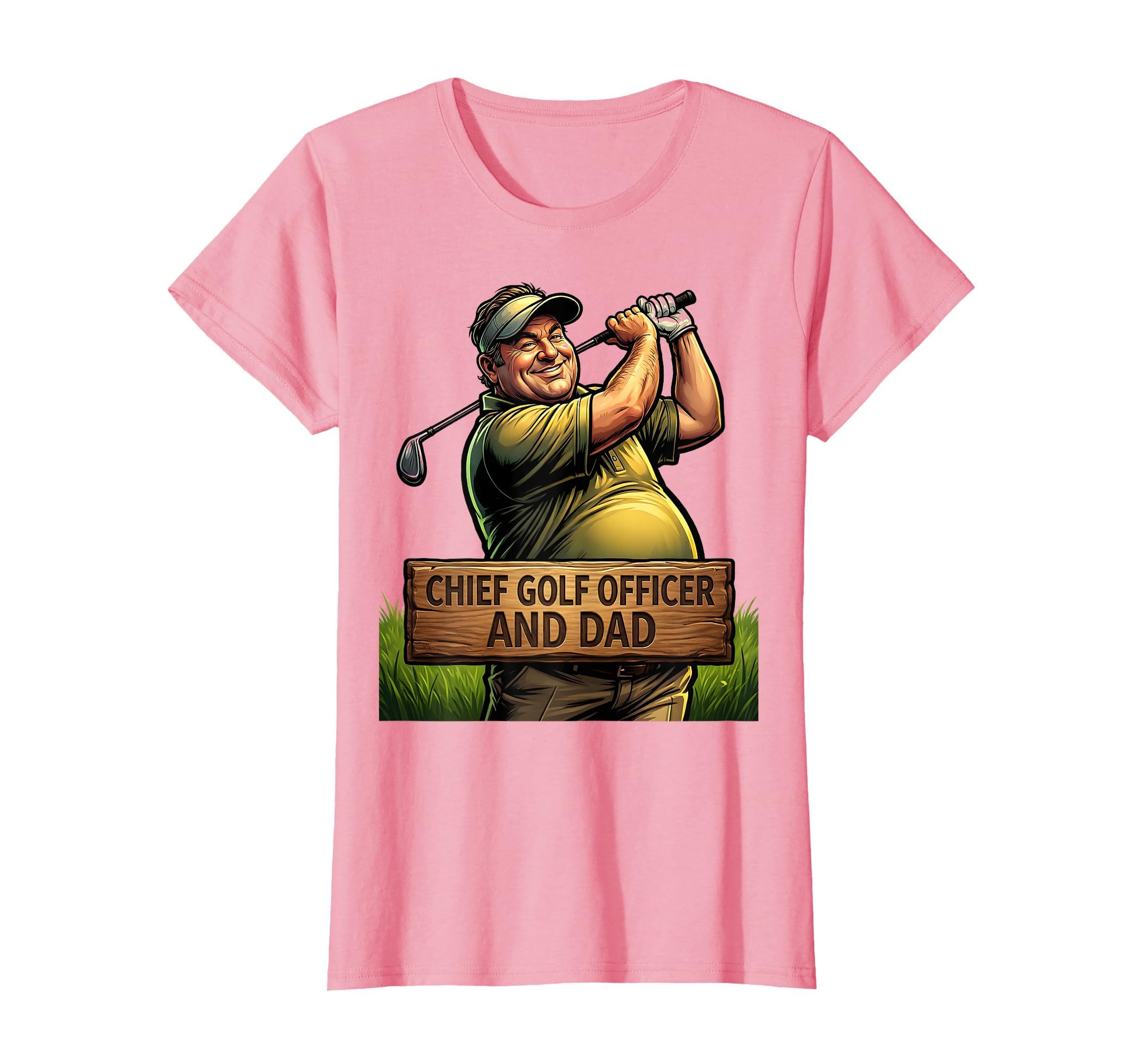 Chief Golf Officer And Dad Funny T-Shirt - Fun Novelty Design for Adults - T-Shirt, Sweatshirt, Hoodie