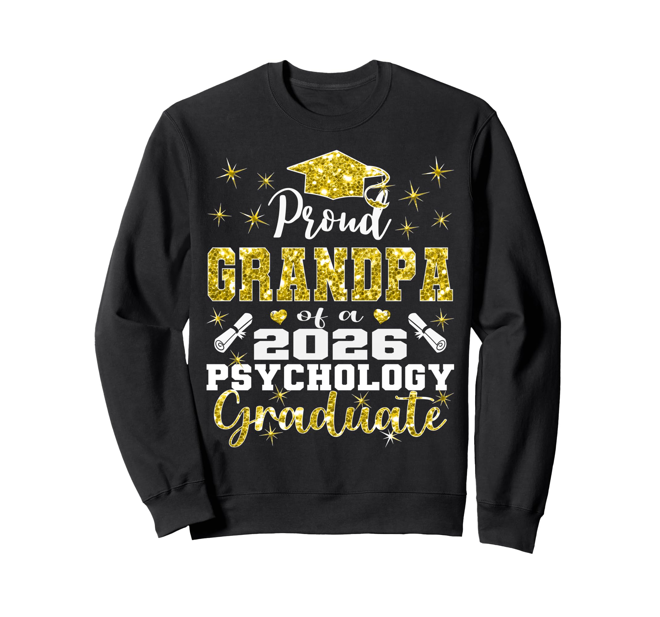Proud Grandpa 2026 Psychology Sweatshirt - Aesthetic Graphic Men Women - T-Shirt, Sweatshirt, Hoodie