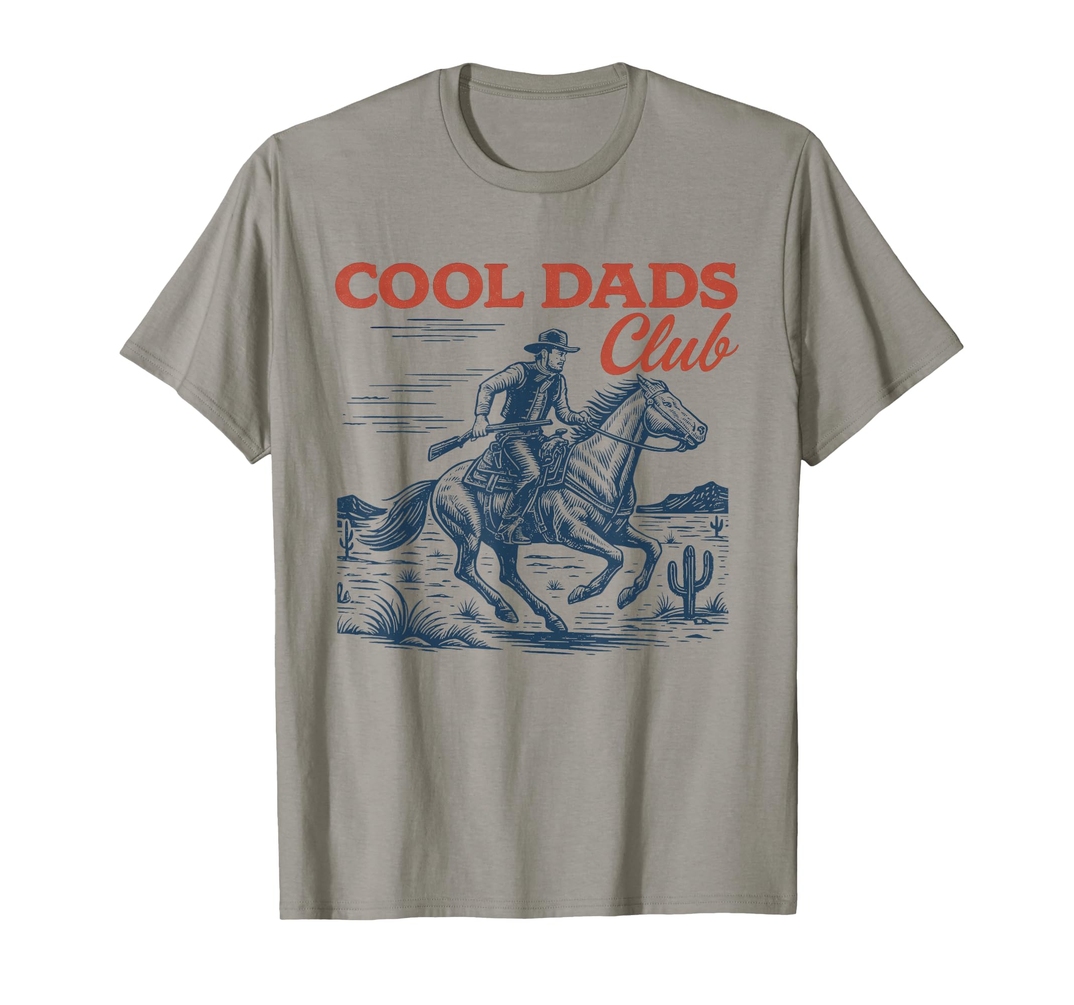 Dads Club Cowboy Funny Fathers Day T-Shirt - Fun Novelty Design for Adults - T-Shirt, Sweatshirt, Hoodie