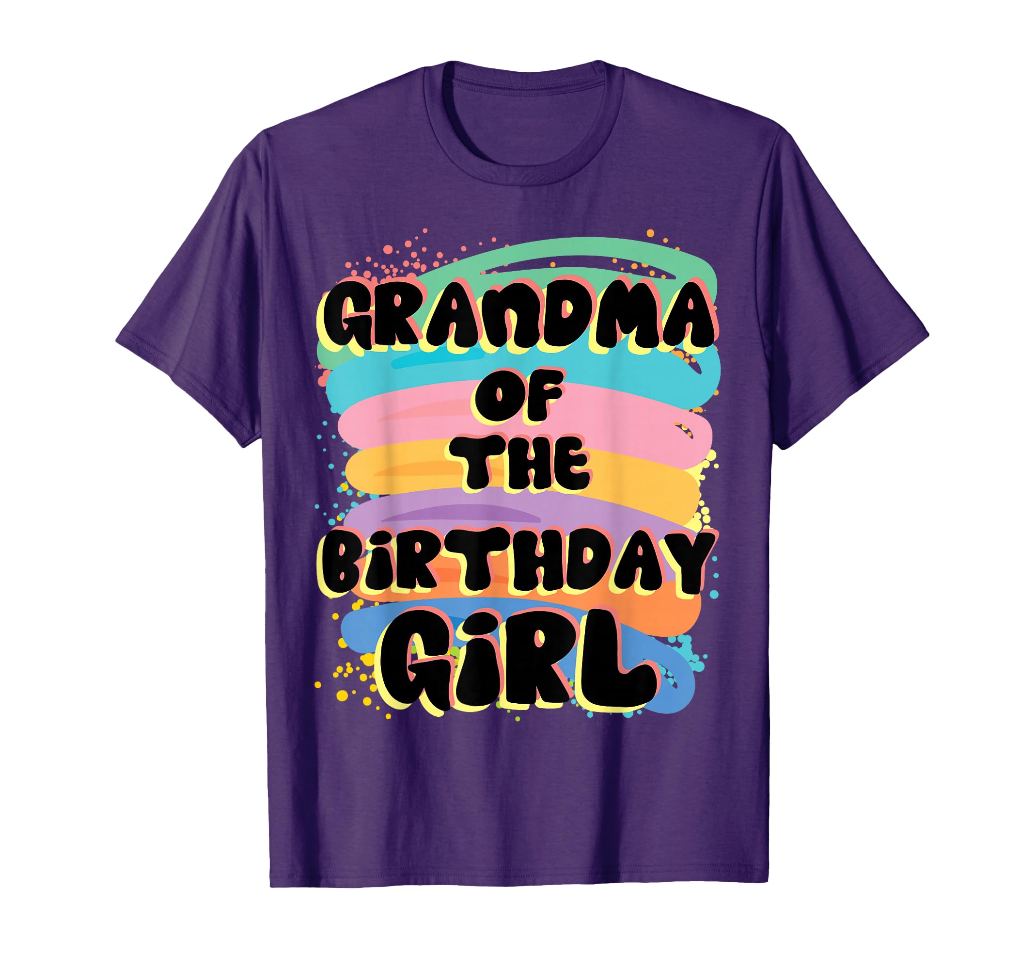 Grandma Birthday Colorful Matching T-Shirt - Aesthetic Graphic Men Women - T-Shirt, Sweatshirt, Hoodie
