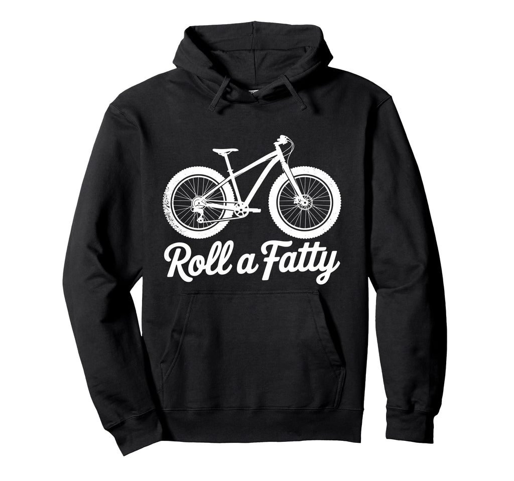 Fat Bike Fatbike Fat Tire Bike Hoodie - Minimalist Print for Adults - T-Shirt, Sweatshirt, Hoodie
