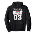 Thats My Baseball 3 Number Mom Dad 3 Hoodie - Graphic Print for Adults - T-Shirt, Sweatshirt, Hoodie