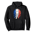 France Flag Soccer Ball Drippy Soccer Ball Hoodie - Graphic Print Unisex - T-Shirt, Sweatshirt, Hoodie