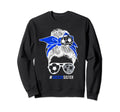 Soccer Sister Messy Bun Hair Sweatshirt - Streetwear Style Men Women - T-Shirt, Sweatshirt, Hoodie