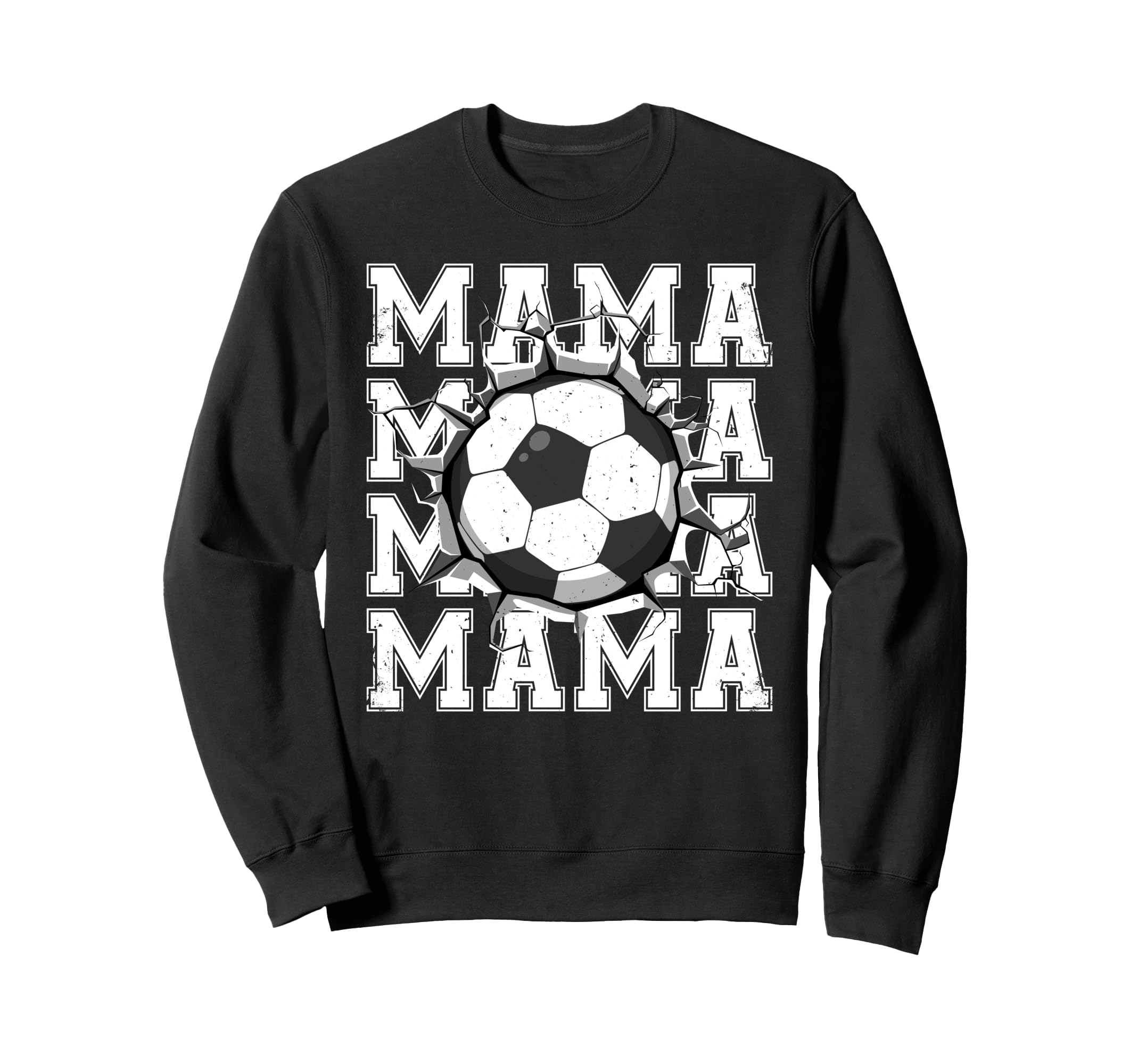 Soccer Mama Cracked Wall Family Sweatshirt - Custom Art Print for Adults - T-Shirt, Sweatshirt, Hoodie