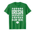 Irish Breathalyzer Blow Here St T-Shirt - Minimalist Print for Adults - T-Shirt, Sweatshirt, Hoodie