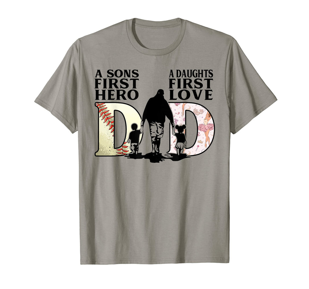 Baseball Dance Dad Sons First Hero T-Shirt - Fun Novelty Design for Adults - T-Shirt, Sweatshirt, Hoodie