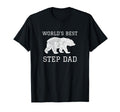 Worlds Best Step Dad Bear Gift Stepdad T-Shirt - Trendy Graphic Unisex - T-Shirt, Sweatshirt, Hoodie